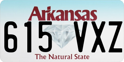 AR license plate 615VXZ