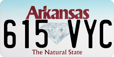 AR license plate 615VYC