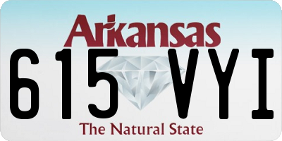 AR license plate 615VYI