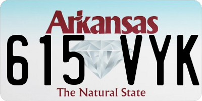 AR license plate 615VYK