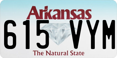 AR license plate 615VYM