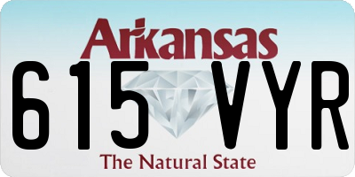 AR license plate 615VYR