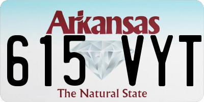 AR license plate 615VYT