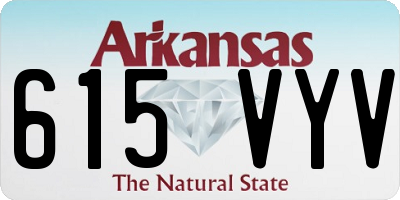 AR license plate 615VYV