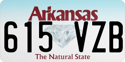 AR license plate 615VZB