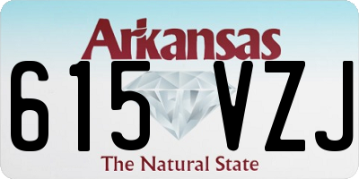 AR license plate 615VZJ