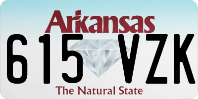 AR license plate 615VZK
