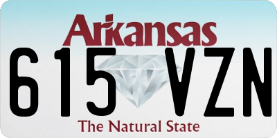 AR license plate 615VZN