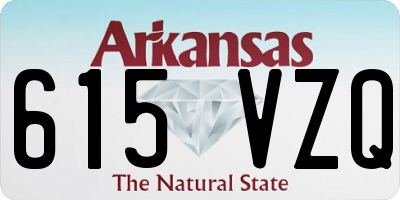 AR license plate 615VZQ