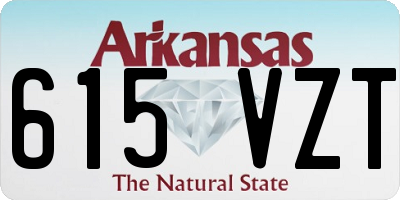 AR license plate 615VZT