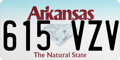 AR license plate 615VZV