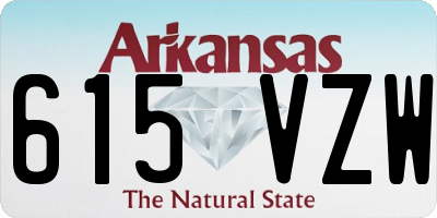 AR license plate 615VZW