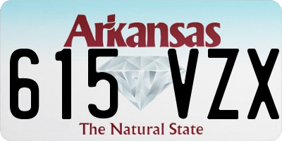 AR license plate 615VZX