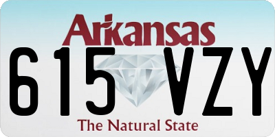 AR license plate 615VZY