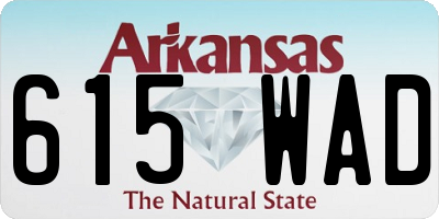 AR license plate 615WAD