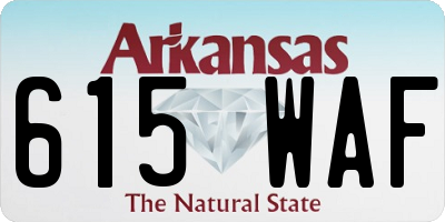 AR license plate 615WAF