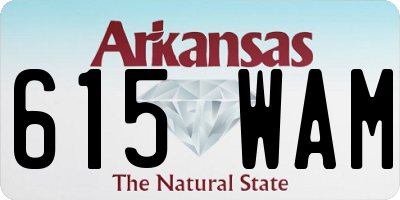 AR license plate 615WAM
