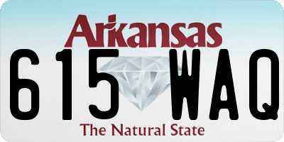AR license plate 615WAQ