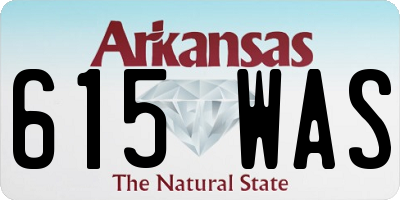 AR license plate 615WAS