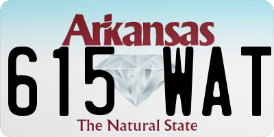 AR license plate 615WAT