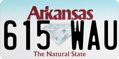 AR license plate 615WAU
