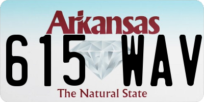 AR license plate 615WAV