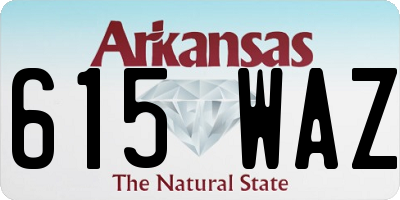 AR license plate 615WAZ