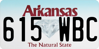 AR license plate 615WBC