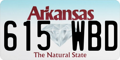 AR license plate 615WBD