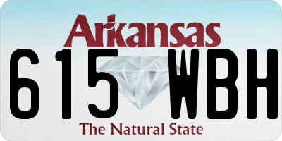 AR license plate 615WBH