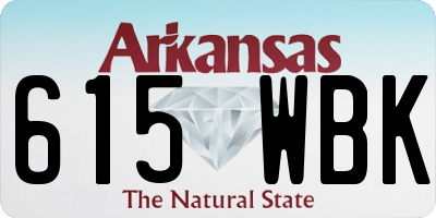 AR license plate 615WBK