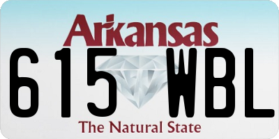 AR license plate 615WBL
