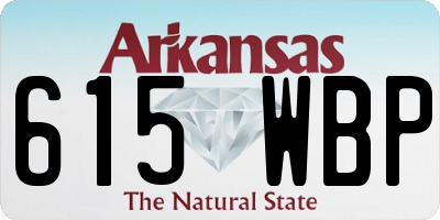 AR license plate 615WBP