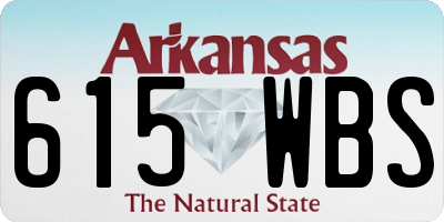AR license plate 615WBS