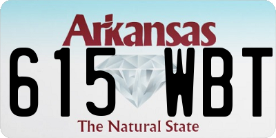 AR license plate 615WBT