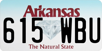 AR license plate 615WBU