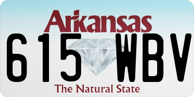AR license plate 615WBV