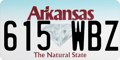 AR license plate 615WBZ