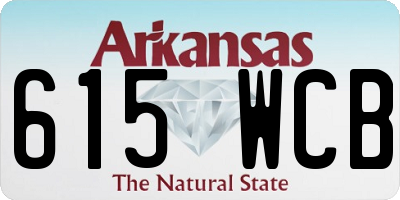 AR license plate 615WCB