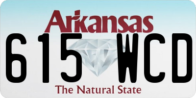 AR license plate 615WCD