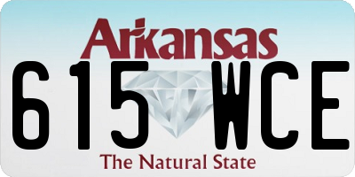 AR license plate 615WCE