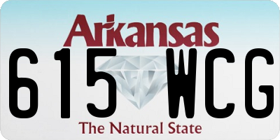 AR license plate 615WCG