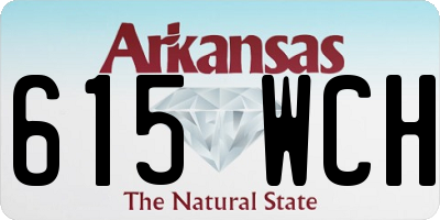 AR license plate 615WCH