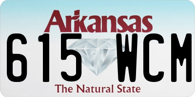 AR license plate 615WCM