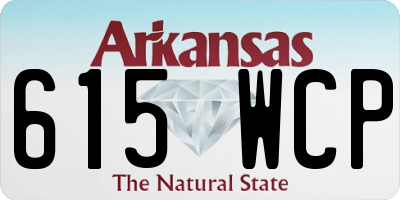 AR license plate 615WCP