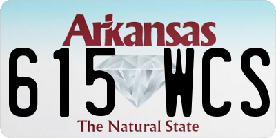 AR license plate 615WCS