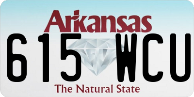 AR license plate 615WCU