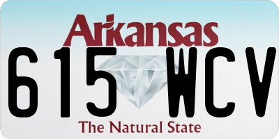AR license plate 615WCV