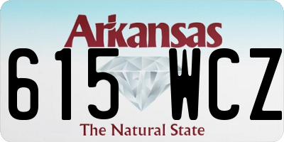 AR license plate 615WCZ