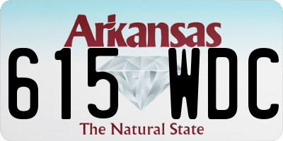 AR license plate 615WDC